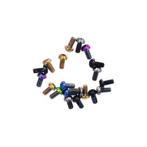 Motorcycle 6Pcs M5x10 Front Brake Disc Screw Titanium Alloy