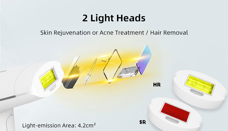 18cm Long 300000 Flashes 470nm Laser Hair Removal Handset