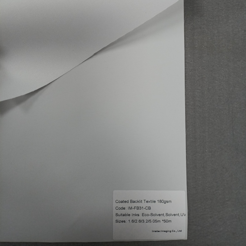 Coated Backlit Frame System Textile Shopping Mall Advertising Fabric Roll