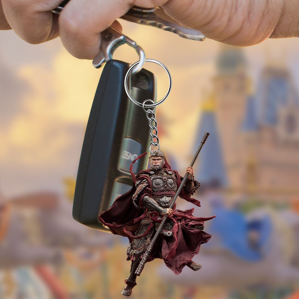 Witch Black Myth Wukong 2D Acrylic Keychain Pendant for Cross-Border Backpack Car Decor