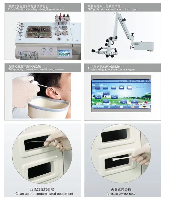 Diagnostic And Surgical Ent Endoscopy Equipment With Suction Gun Spray Gun