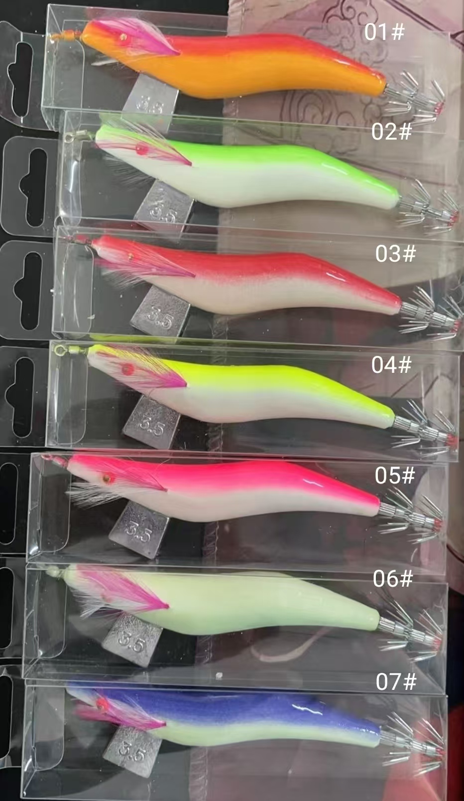 Lightweight Squid Jig Lure Hook Featuring Corrosion Resistant Material Perfect for Saltwater Squid Fishing Applications