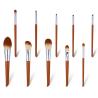 Buy cheap Aluminum Durable Ferrule Ten Makeup Brushes Set Vegan Synthetic Fibers High from wholesalers