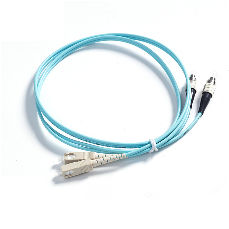 Ftth 1.6mm 1M Length Optic Fiber Patch Cord Aqua Blue Cable Jumper