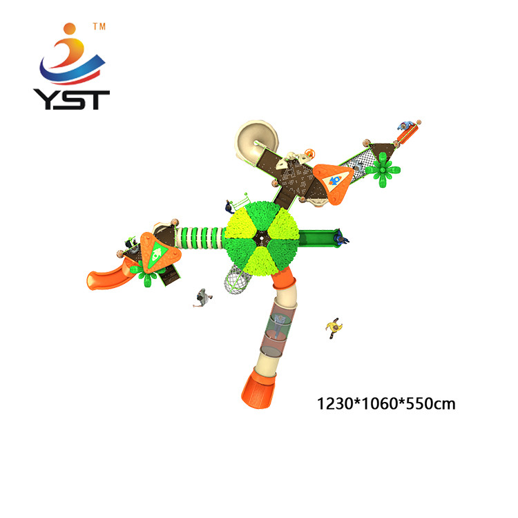 Customized Outdoor Kids Playground Slides Plastic Children 19122