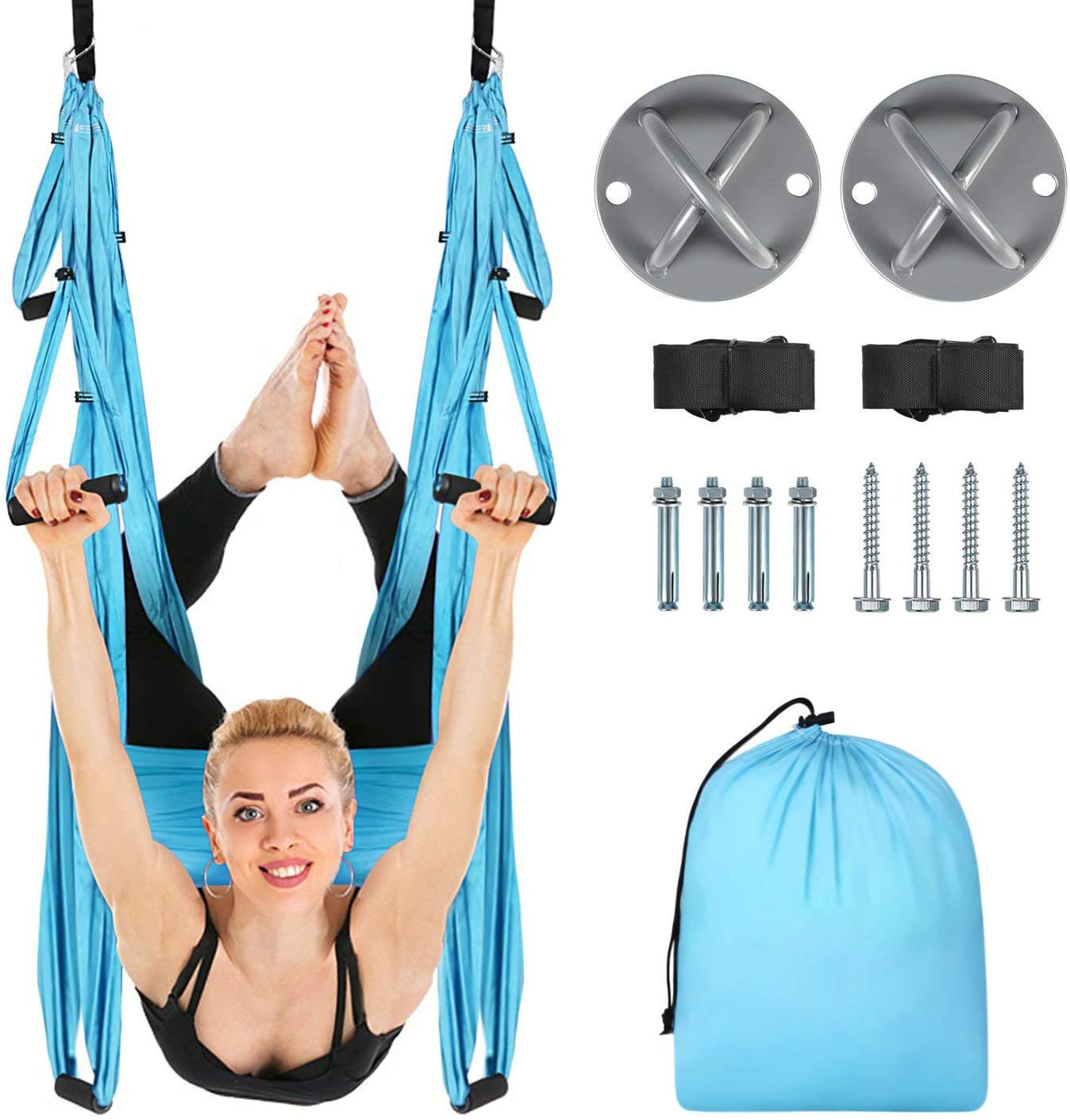 Aerial Flying Yoga Hammock Ceiling Anchors For Gym Home Fitness