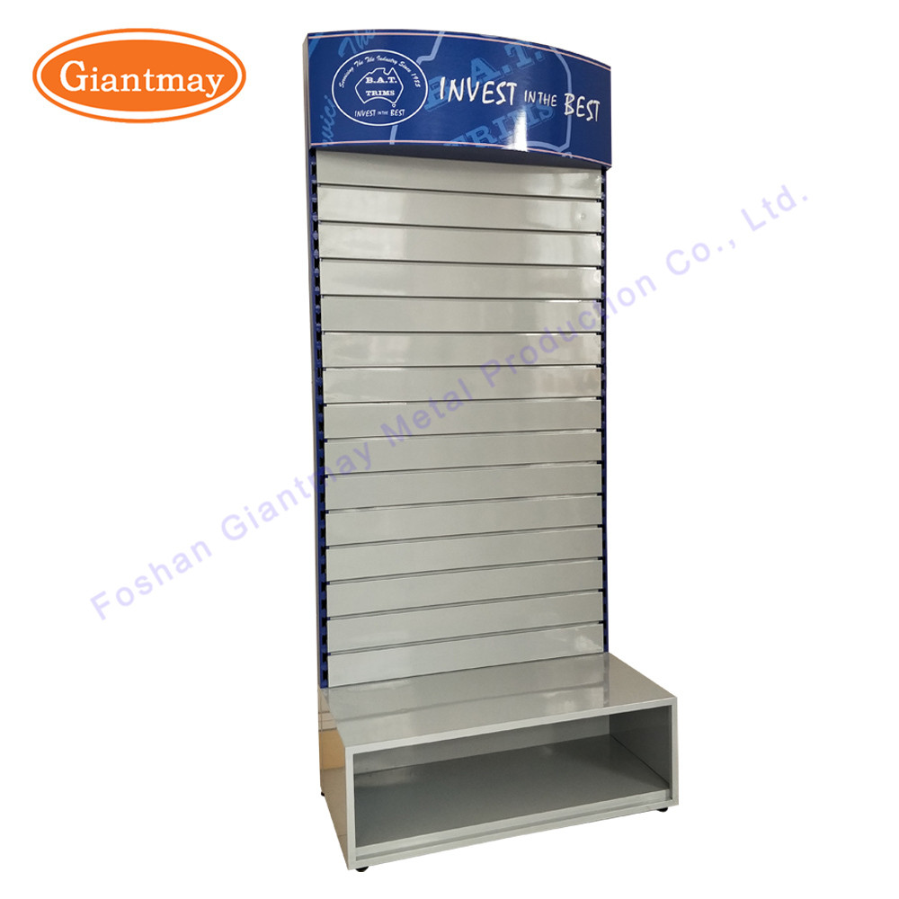 Hot Sale Supermarket Hanging Candy Rack Floor Stand Slatwall Display Gondola