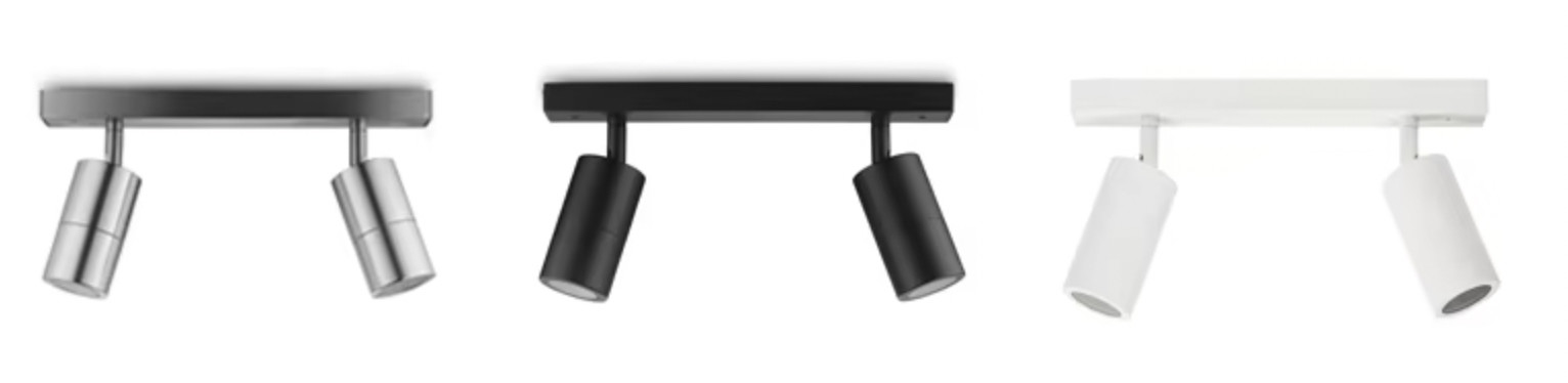 2 Heads 3 Heads 4 Heads LED Down Light Fixtures , GU10 Exterior Lights IP54 Rated