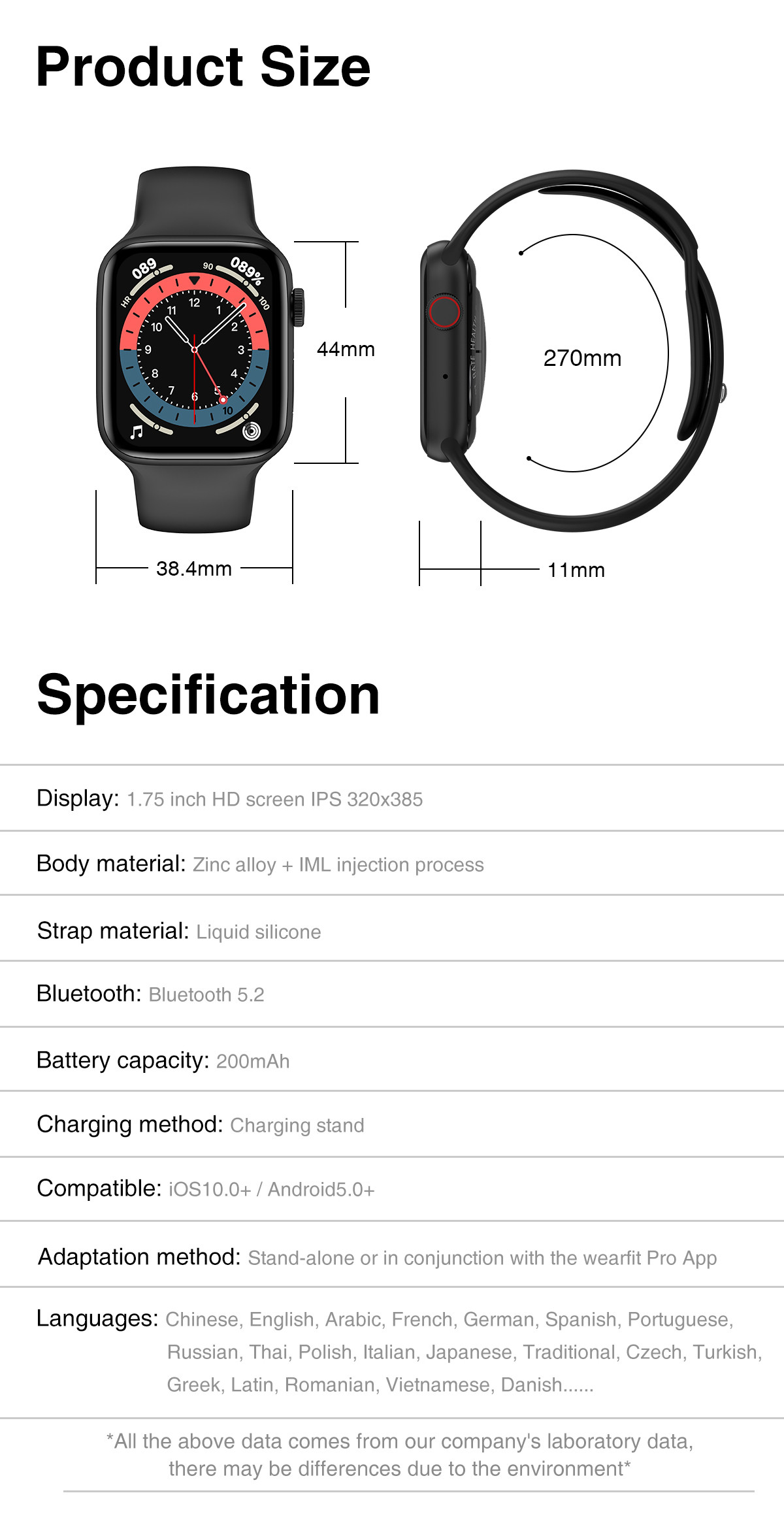 HW22 Ble Call Heart Rate Monitor Watch Smart Watch IWO 12Pro