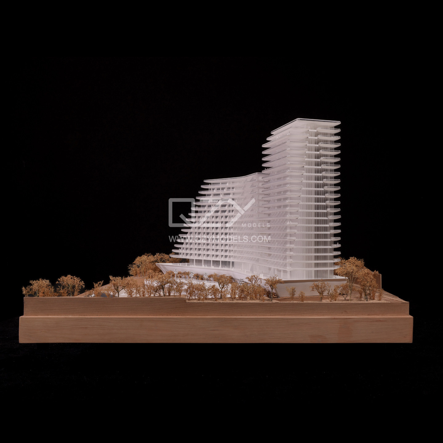 1/300 Monte Carlo Model 3D Architectural Model With CNC Cutting And No Illumination