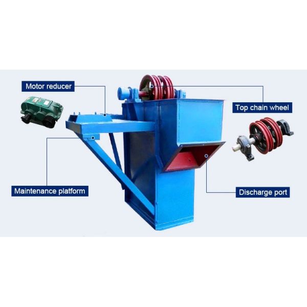 High Efficiency Ring Chain Bucket Elevator For Limestone And Cement Clinker