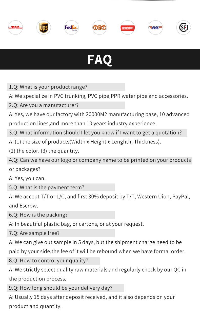 Electrical PVC Cable Management Trunking