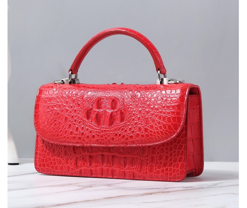 Fashion Designer Genuine Crocodile Leather Women Small Handbag Purse Authentic Alligator Skin Female Flap Shoulder Bag