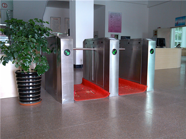 304 Stainless Steel Mechanical Antipinch Auto Drop Arm Turnstile