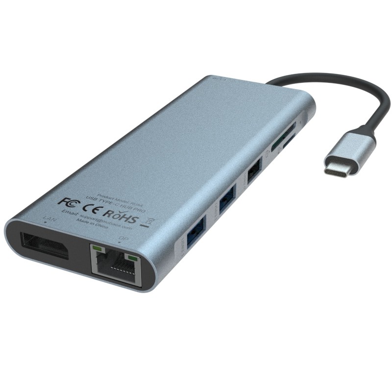 6 In 1 Usb C Hub Type C Adapter 4K HDMI 60hz Multiport Card Reader USB3.0 TF PD SD Reader