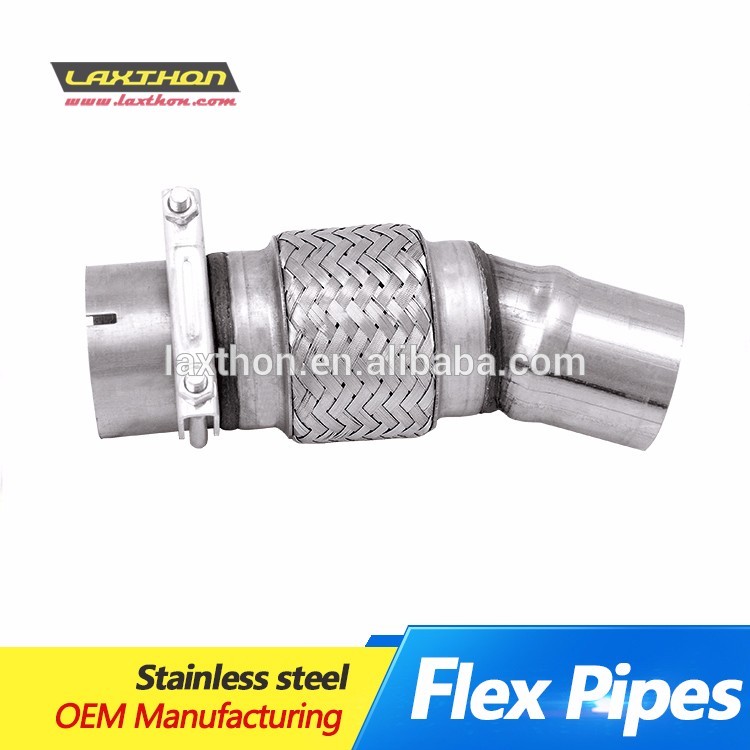 Uinversal Car Auto Exhaust Flex Pipe 201 304 Stainless Steel Exhaust Tubing
