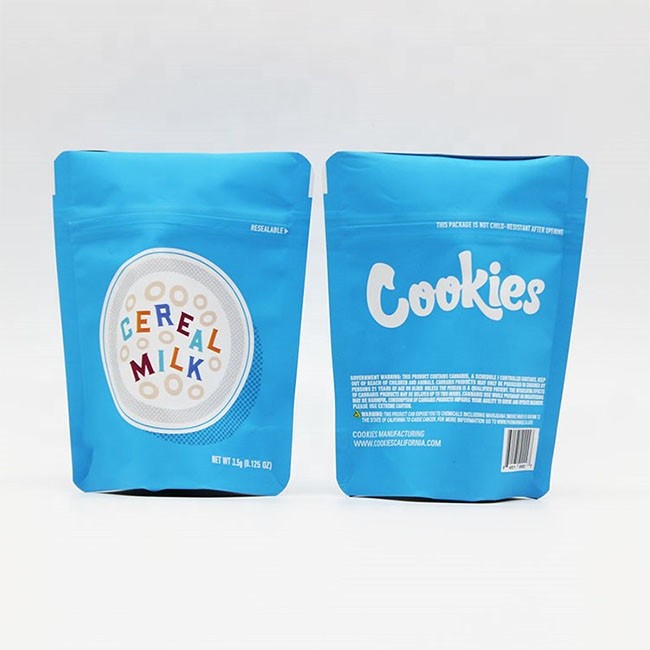 Customize Mylar Bags Smell Proof Zip Lock Soft Touch ECO Friendly Stand up Pouches