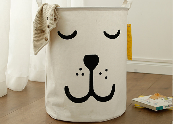 Foldable washing laundry clothes basket toy storage bag large box customizable colors bear laundry factory
