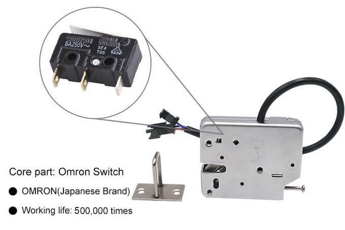 2.4A 12 Volt Electric Cabinet Lock For Vending Machine