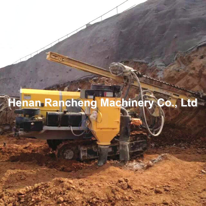 Hydraulic Crawler Engineering Anchor Drilling Rig 60m Depth 76HP Diesel Engine