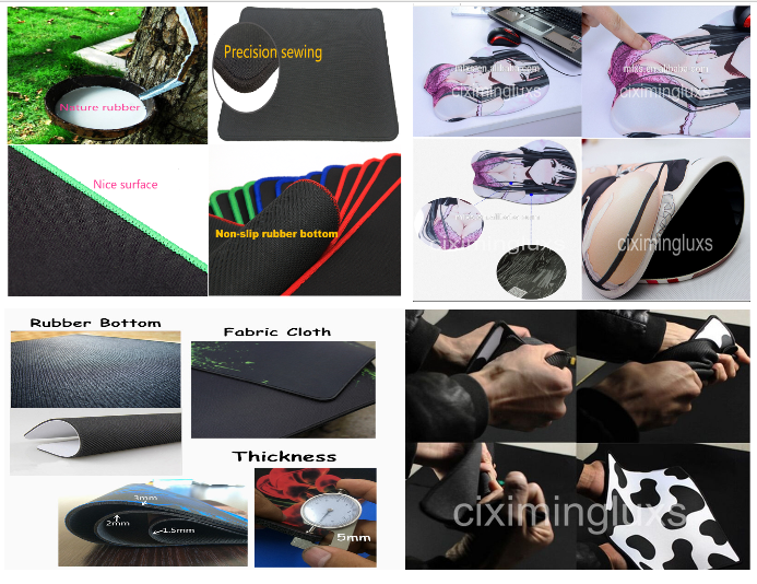 Minglu GMP-029 Manufacture of Natural rubber game mouse pad Large size Rubber Game mat