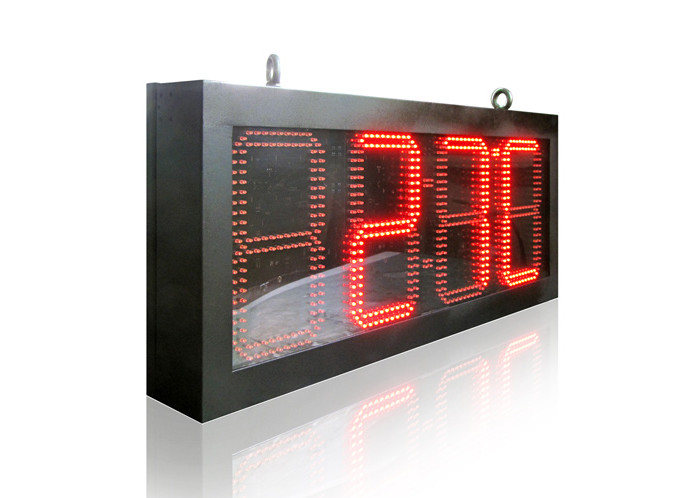 Fuel Station Safety Signs LED Time And Temperature Sign Outdoor 12 Inches