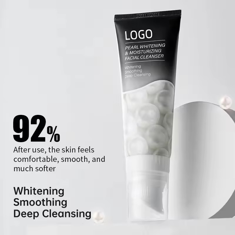 Hydrating Amino Acid Face Cleaner Pearl Antioxidant Facial Cleanser For Whitening