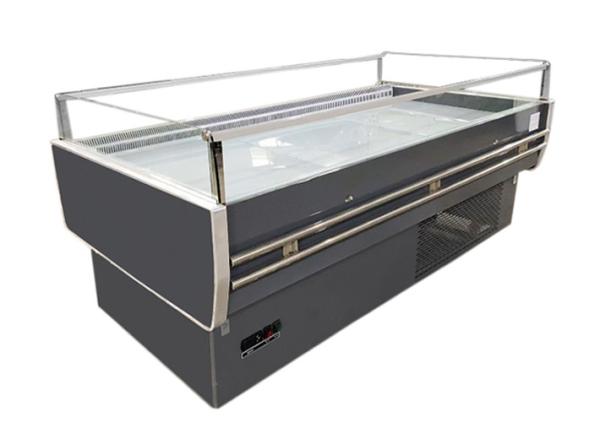 Fruit Vegetable Dairy Promotional Goods Display Cabinet Supermarket Island