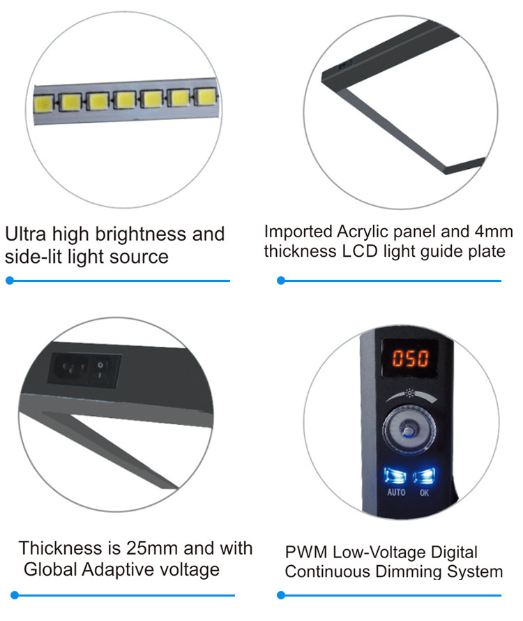 LED x-ray film viewerled medical film viewer