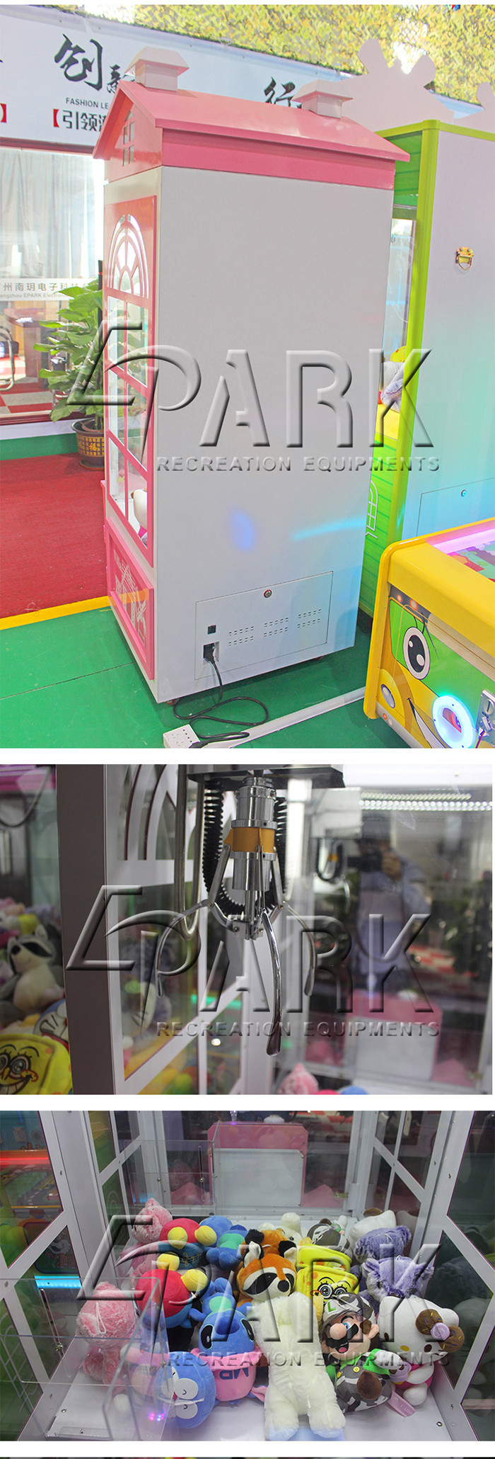 Villa House Big Claw Crane Game Amusement Arcade Machine 1 Year Warranty