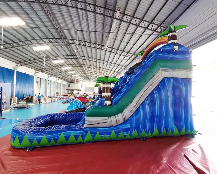 OEM Rainbow Inflatable Water Slide Jumping Bouncer Castle