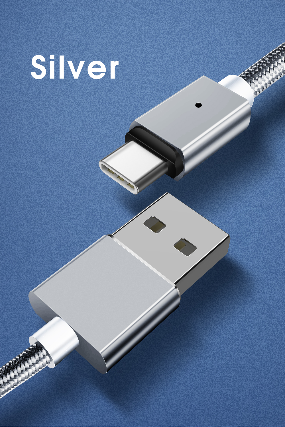 3A Magnetic Cables Fast Charging USB C Data Transfer Cable 3 in 1 1M 2M for Type C Devices