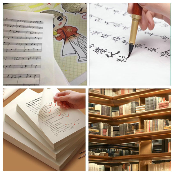 70gr 80gr Uncoating Offset Cream Paper For Journal Book Printing A3 A4 Size 