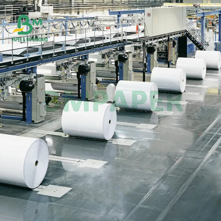 55gsm 60gsm Jumbo Roll Thermal Receipt Paper For POS ATM Bank 405mm 795mm