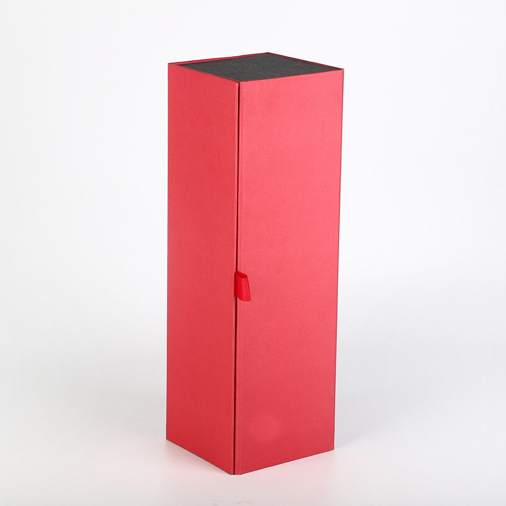 Liquor Bottle Rigid Magnetic Gift Box 2mm Single Wine Bottle Box