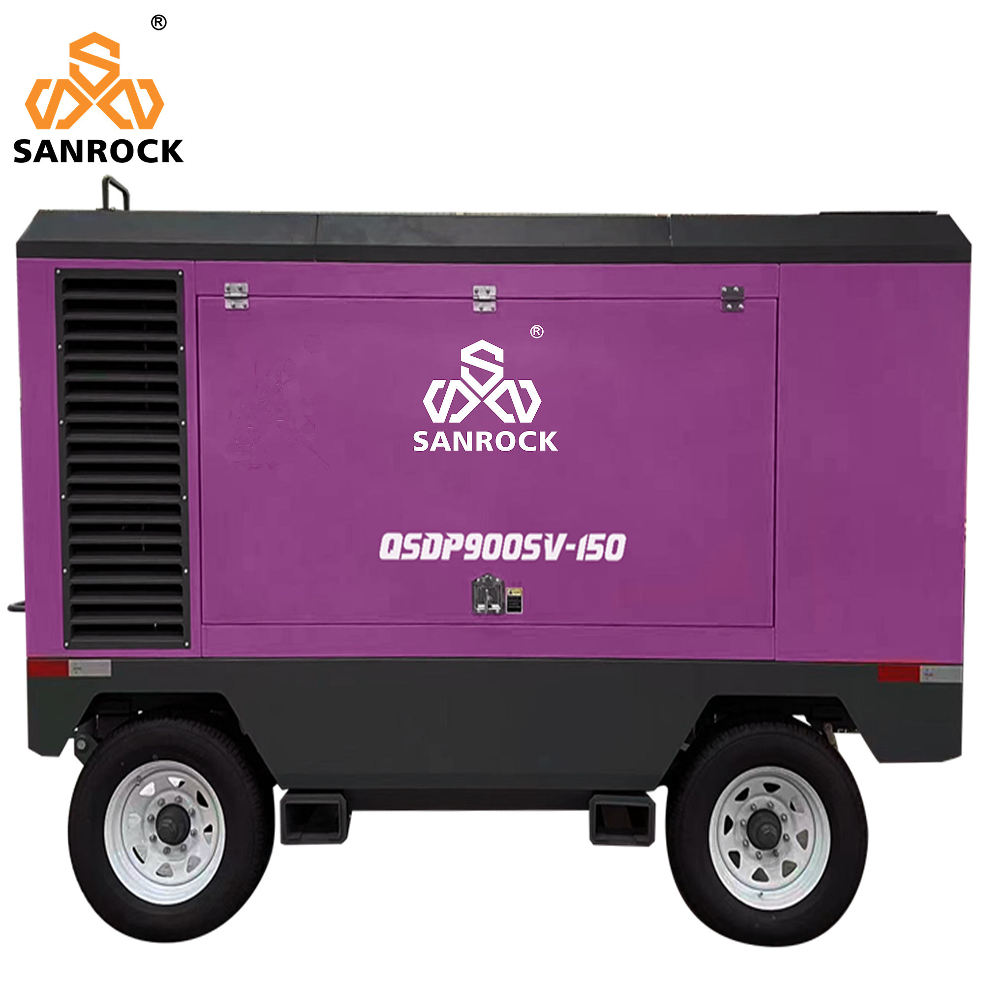 Mining High Pressure Air Compressor Screw Direct Driven Mobile Air Compressor Machine