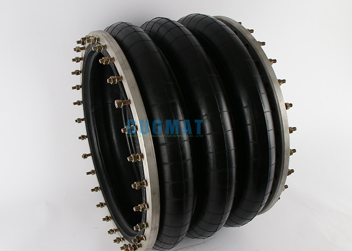 W01-358-7760 Firestone Air Spring Style 312 Ribbed Neck Aluminum Bead Rings Unequal Spacing 17/8 B,N,W