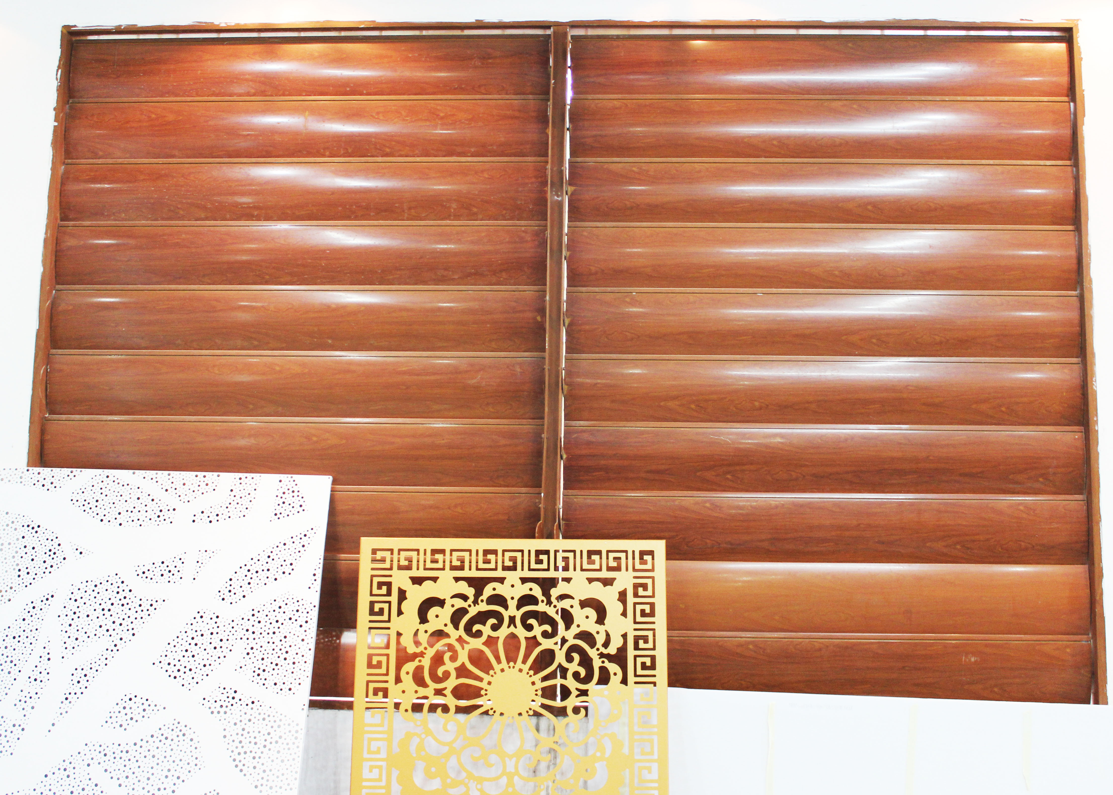Building Facade Aluminium Profile Blinds PVDF Coating Decorative Exterior Aluminum Sun Shade System for Wall