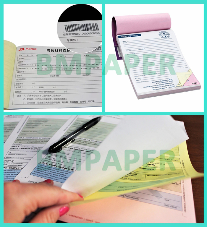 55gsm 60gsm Multicopy NCR Carbonless Paper Blue Or Black Image 860 x 610mm