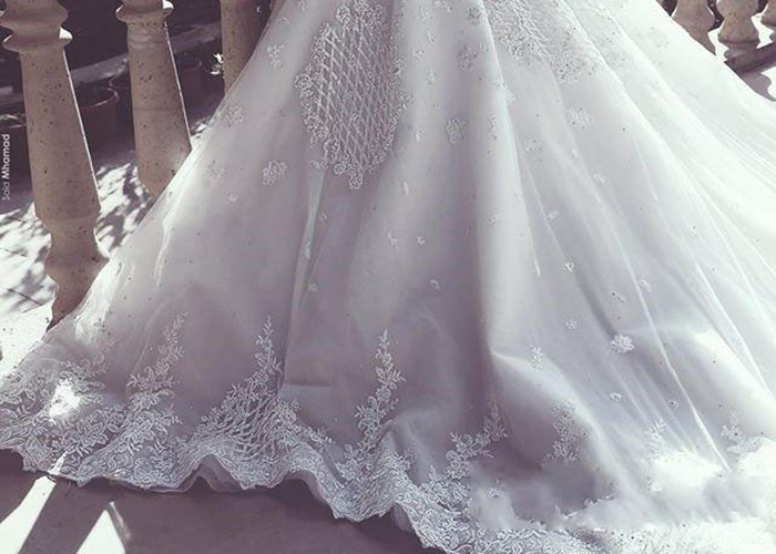Outside Mermaid Ballgown Bridal Gowns Beading 2 In 1 Long Train Lace