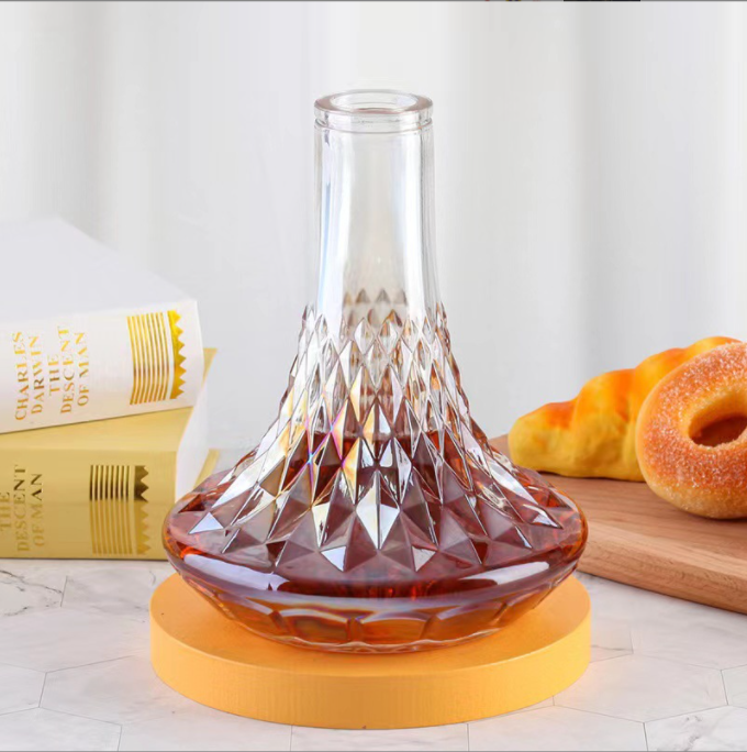 Healthy Lead-free Glass Empty Glass Liquor Bottle 375ml 500ml 750ml with Lead-free Glass