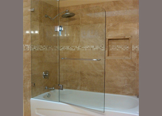 Safety Custom Bathroom Shower Glass 4-12mm Thickness Fixed Shower Glass For Houses