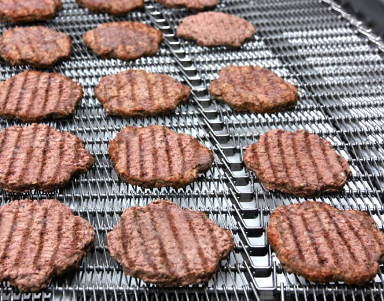 1.0mm To 3.0mm Carbon Steel Spiral Mesh Belt Transports Food And Barbecue