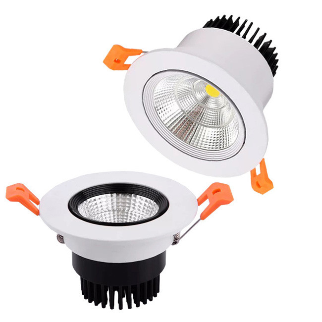 2 Inch White Recessed LED Down Light With Aluminum Alloy PC Cover 110V / 220V 3W