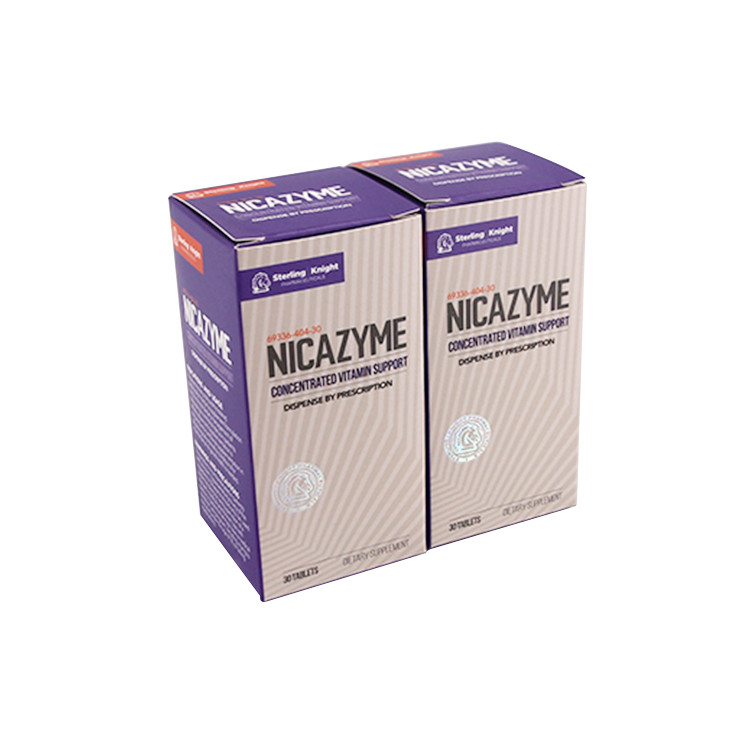 Matt Lamination 350gsm Medicine Packaging Boxes Paper Folding Box For Phamacy