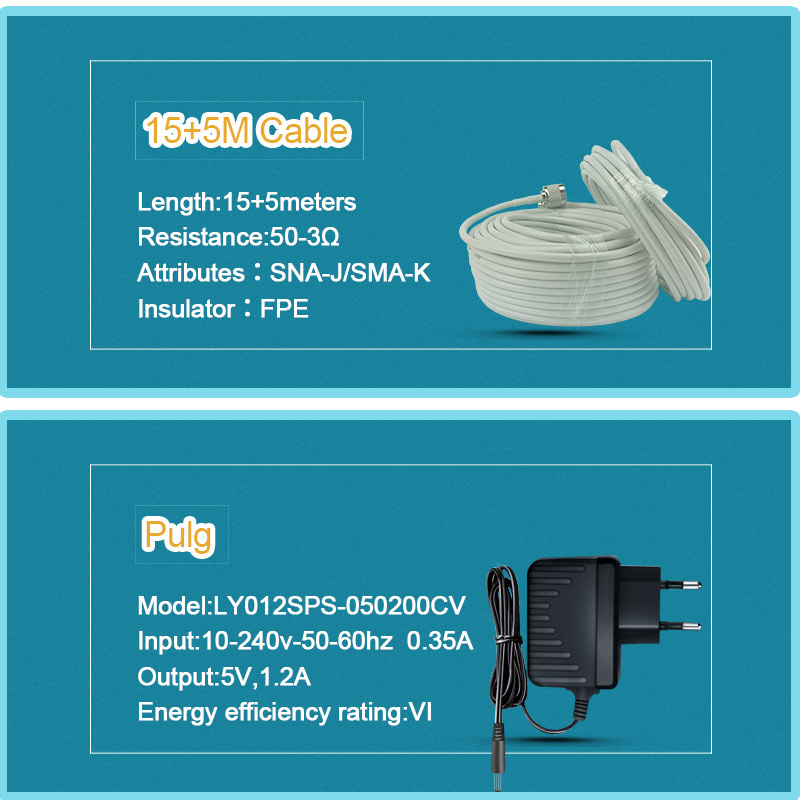 80dB Gain Multi Band Cell Phone Signal Booster 800MHz 900MHz 1800MHz