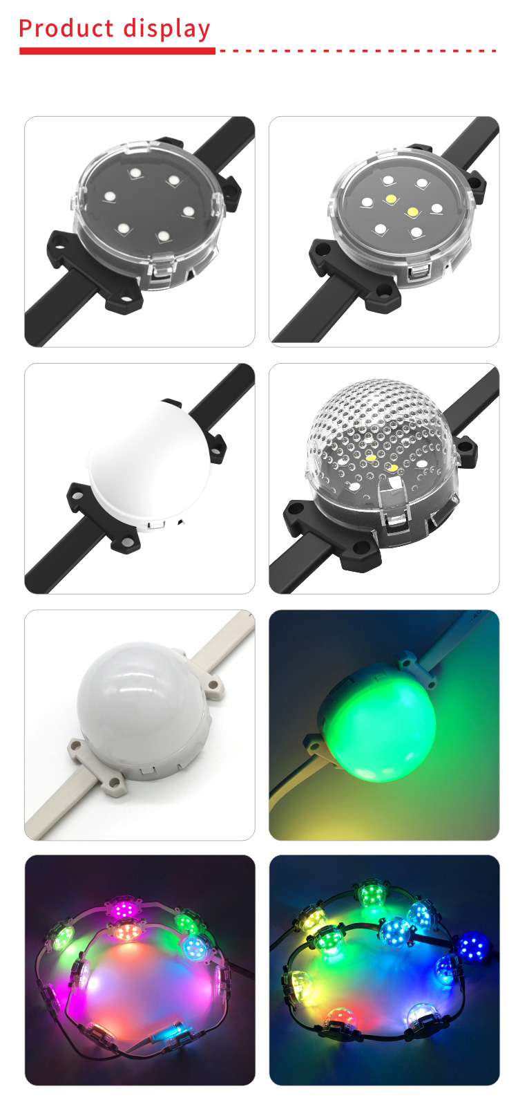 Outdoor LED Point Lights Waterproof And Fireproof IP68 SPI Controlled 12V