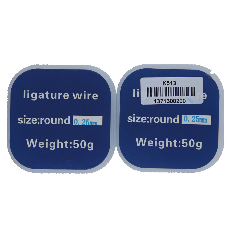 Class II Dental Surgical Orthodontic Ligature Wire 0.2mm 0.25mm 0.3mm Round Stainless Steel