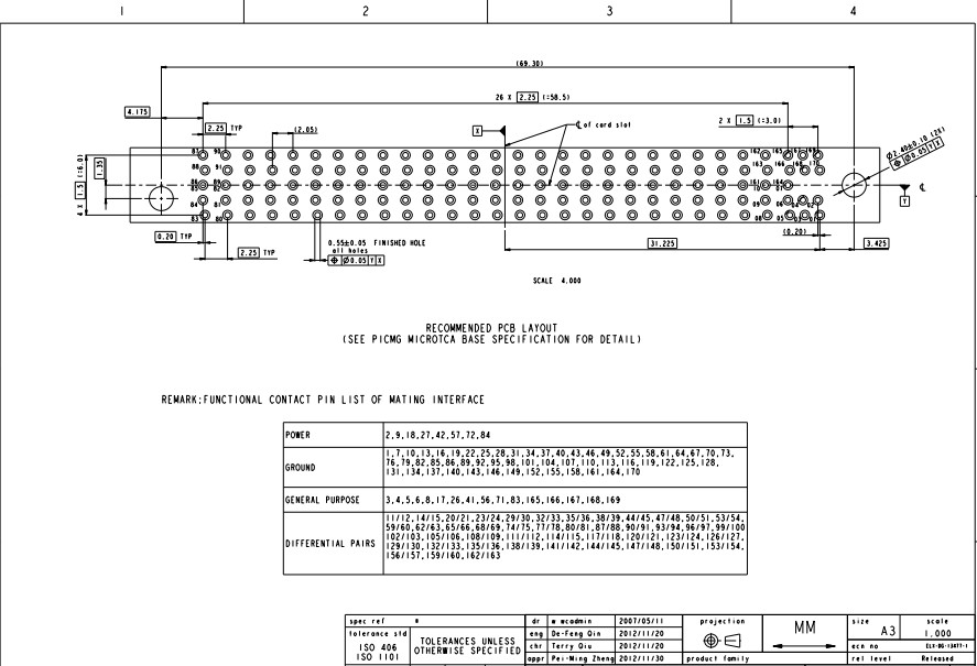 10058831 10058831-110LF ICC FCI Amphenol Card Edge Connectors Terminal