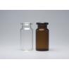 Buy cheap 8ml Clear And Brown Medicine Mini Glass Vial Container from wholesalers